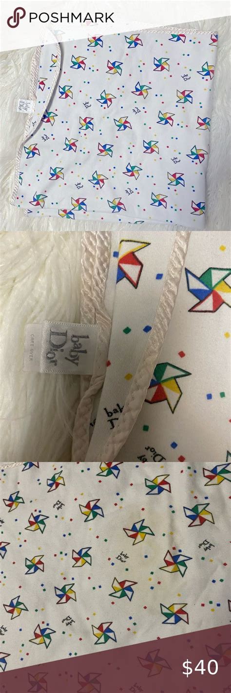 dior baby blanket|vintage baby dior layette sheep.